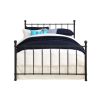 Full size Dark Bronze Metal Platform Bed with Headboard and Footboard