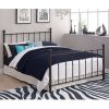 Full size Dark Bronze Metal Platform Bed with Headboard and Footboard