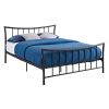 Full size Bronze Metal Platform Bed with Headboard and Footboard