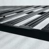 Twin XL Heavy Duty Wide Slat Steel Platform Bed Frame in Black Metal Finish