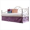 Twin size Metal Day Bed in Flint Finish with Link Spring - No Trundle