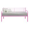 Twin size Stylish Pink Metal Daybed