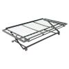 Twin White Metal Daybed Frame with Pop Up Trundle Bed
