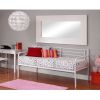Twin size Contemporary White Metal Daybed Frame