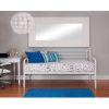 Twin size Contemporary White Metal Daybed Frame