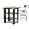 Espresso End Table Nightstand for Bedroom or Living Room