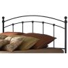 King size Arched Metal Headboard in Matte Black Finish