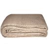 King size 3-Piece Quilted Bedspread Set 100% Cotton in Taupe