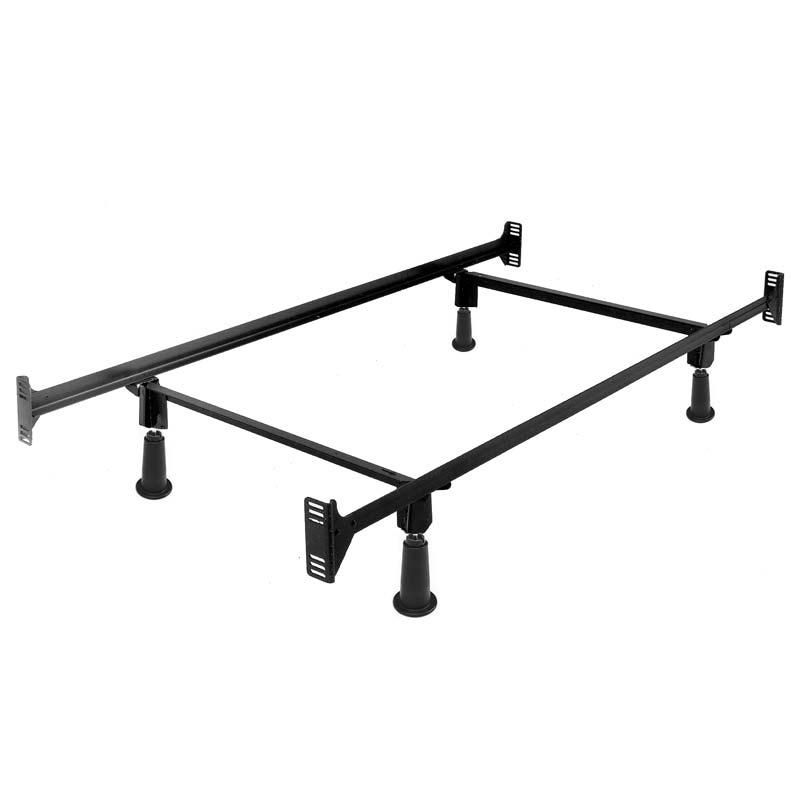 Twin size High Rise Metal Bed Frame with Headboard and Footboard Brackets