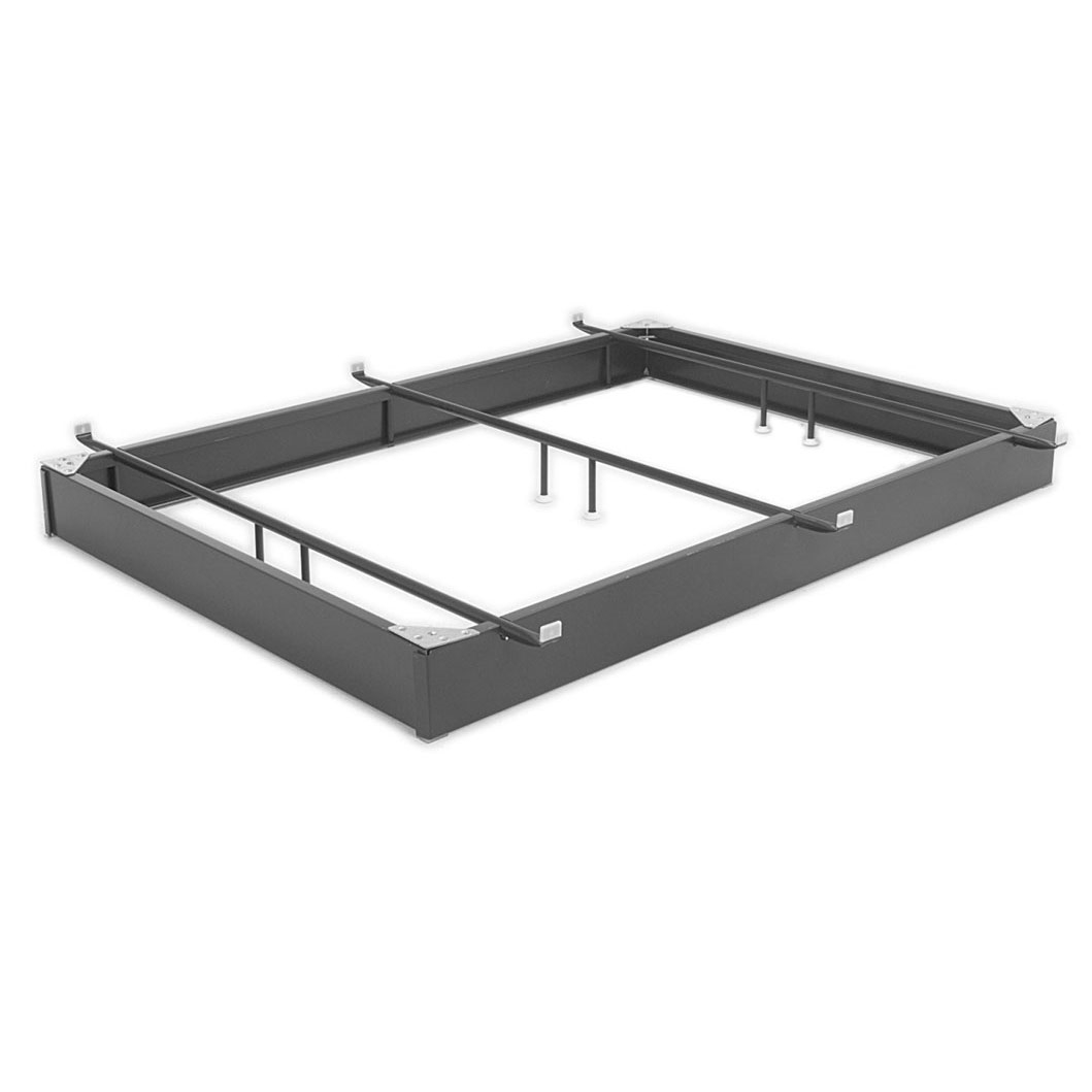 Queen size Hotel Style Steel 7.5-inch High Hospitality Metal Bed Base