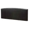 Twin size Upholstered Arch Headboard in Chocolate Faux Leather