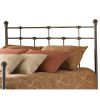 Queen-size Metal Headboard in Hammered Brown Finish
