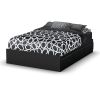 Full size Modern Platform Bed with 3 Storage Drawers in Black