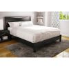 Queen size Platform Bed in Black Finish - Simple Modern Design