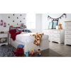 Twin size White Wood Platform Bed Daybed with Storage Drawers