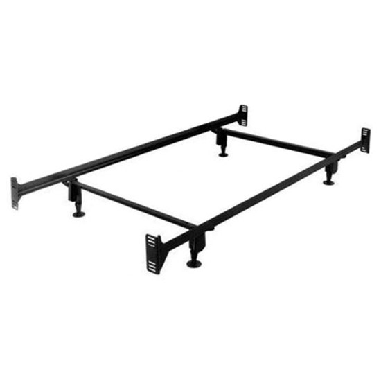 Twin size Sturdy Metal Bed Frame with Headboard and Footboard Brackets