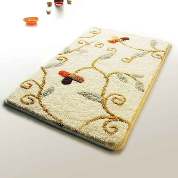 [Beige Vine] Luxury Home Rugs (19.7 by 31.5 inches)