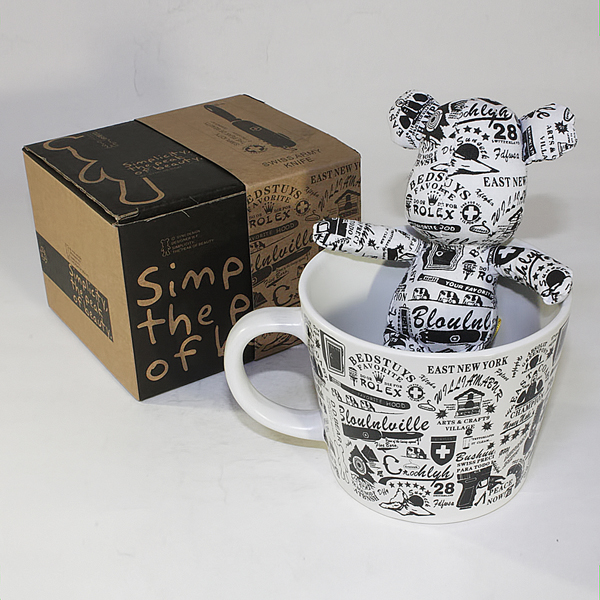 SYNC - [Graffiti] Stuffed Bear Mug (3.3 inch height)