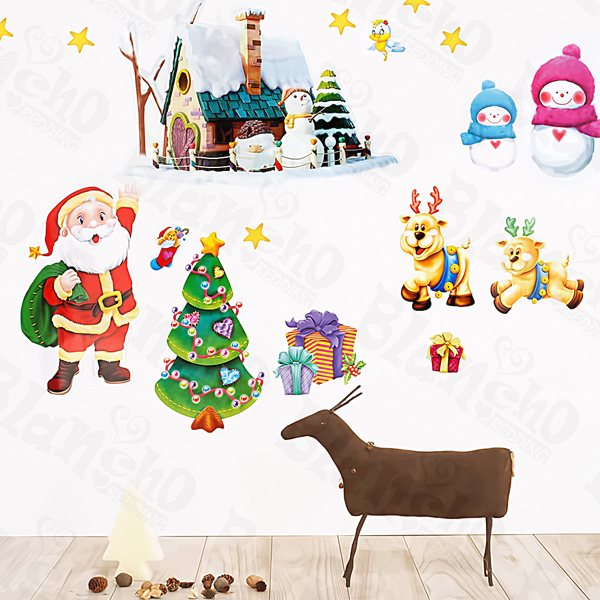 Christmas-2 - Wall Decals Stickers Appliques Home Decor