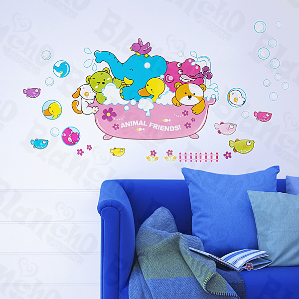 Animal Friends-2 - Wall Decals Stickers Appliques Home Decor