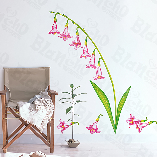 Pink Lily Valley - Wall Decals Stickers Appliques Home Decor