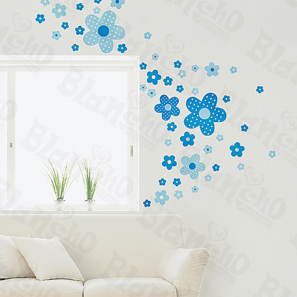 Polka Dot Flowers - Wall Decals Stickers Appliques Home Decor