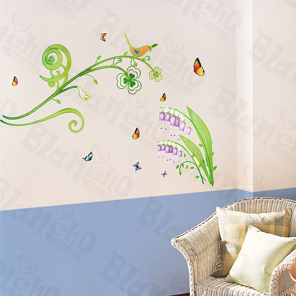 Green Branches - Large Wall Decals Stickers Appliques Home Decor