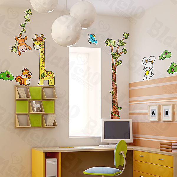 Giraffe Friends - Large Wall Decals Stickers Appliques Home Decor