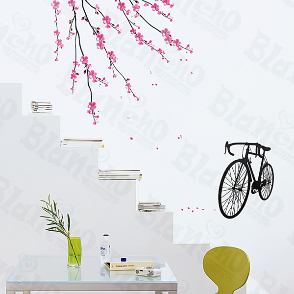 Bike & Flowers - Large Wall Decals Stickers Appliques Home Decor