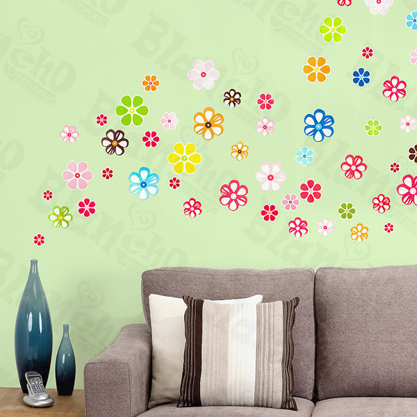 Petals 3 - X-Large Wall Decals Stickers Appliques Home Decor