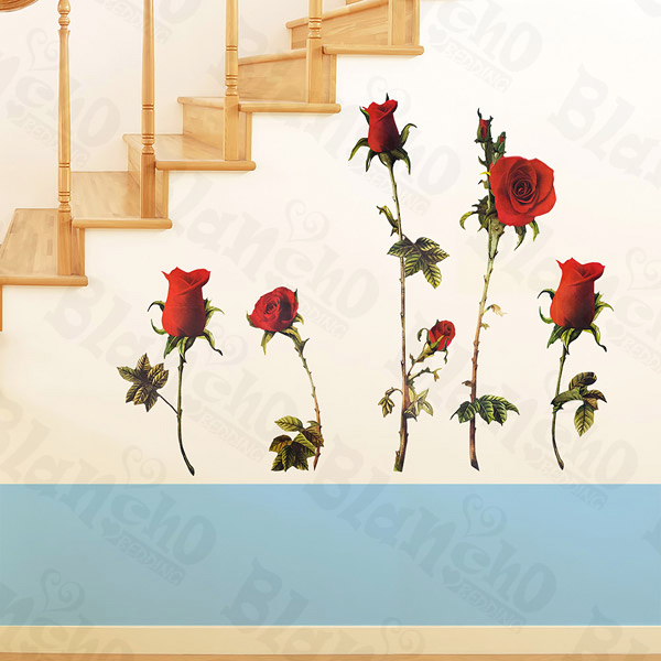 Redness Rose - X-Large Wall Decals Stickers Appliques Home Decor