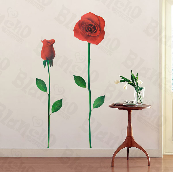 Glorious Rose 2 - X-Large Wall Decals Stickers Appliques Home Decor
