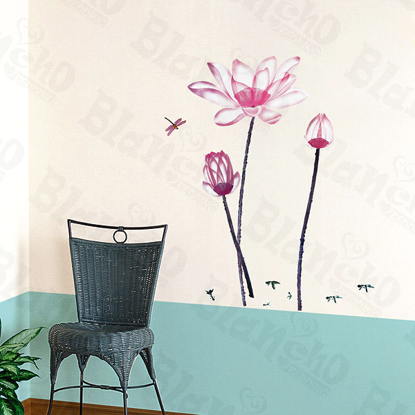 Pink Lily - X-Large Wall Decals Stickers Appliques Home Decor