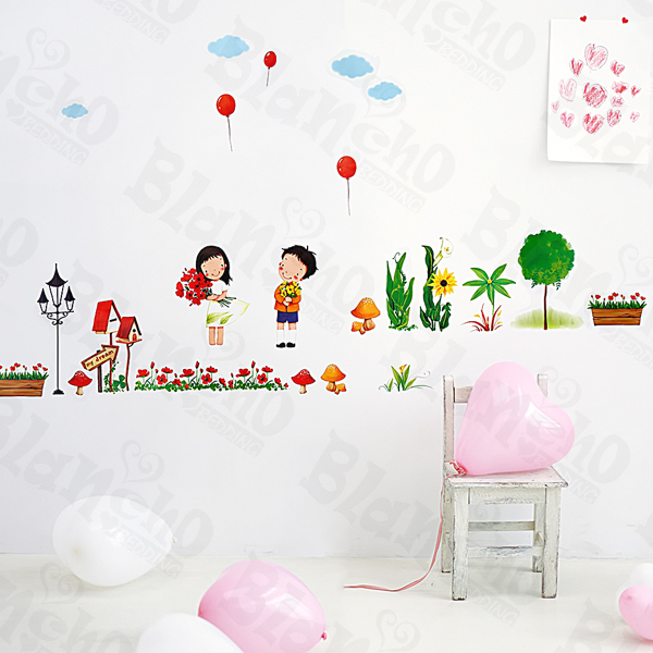 Plant Fun-2 - Wall Decals Stickers Appliques Home Decor