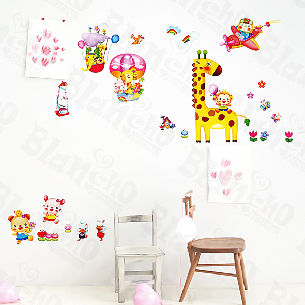 Animal Friends-4 - Wall Decals Stickers Appliques Home Decor