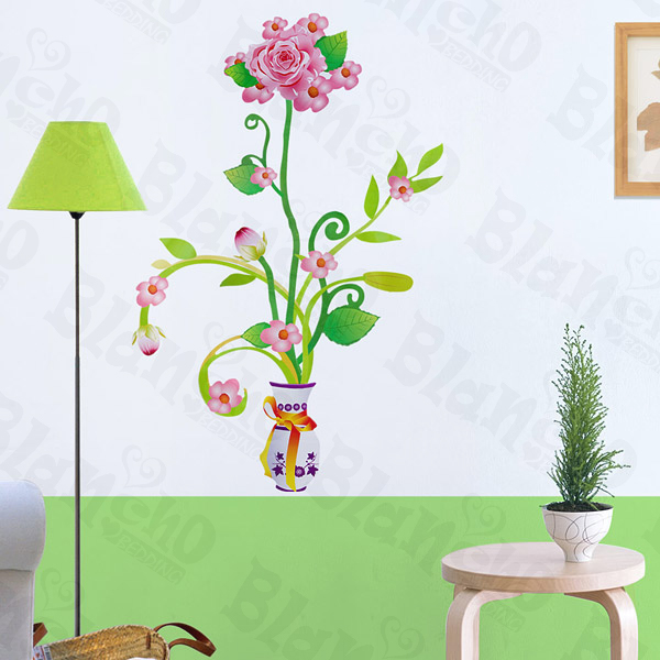 Delightful Flowerpot - Wall Decals Stickers Appliques Home Decor