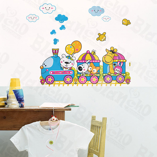 Animal Train - Wall Decals Stickers Appliques Home Decor