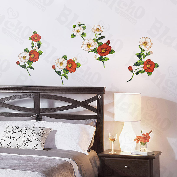 Garish Red - Wall Decals Stickers Appliques Home Decor