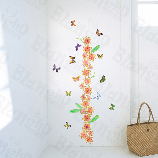 Butterfly Gathering - Wall Decals Stickers Appliques Home Decor
