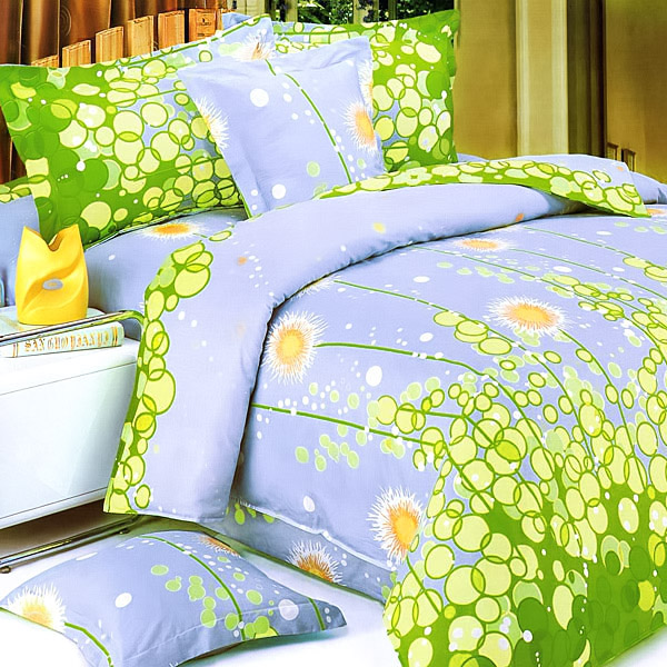 Blancho Bedding - [Dandelion Dream] Luxury 6PC MEGA Comforter Set Combo 300GSM (Twin Size)