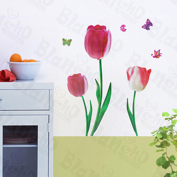 Romantic Flowers - Wall Decals Stickers Appliques Home Decor