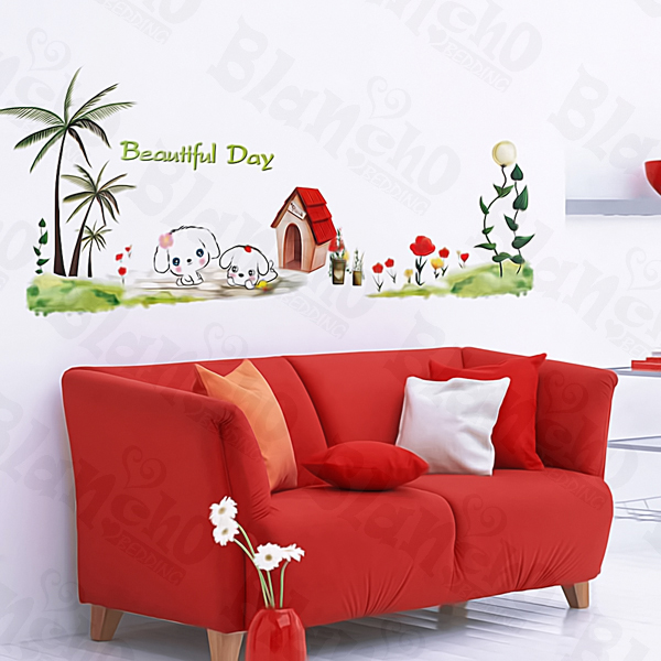 Dog House - Large Wall Decals Stickers Appliques Home Decor