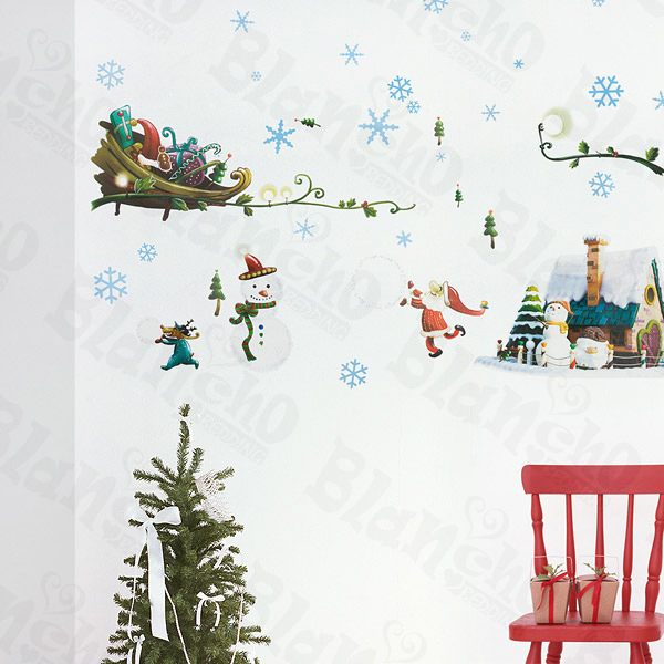 Snow World - Large Wall Decals Stickers Appliques Home Decor