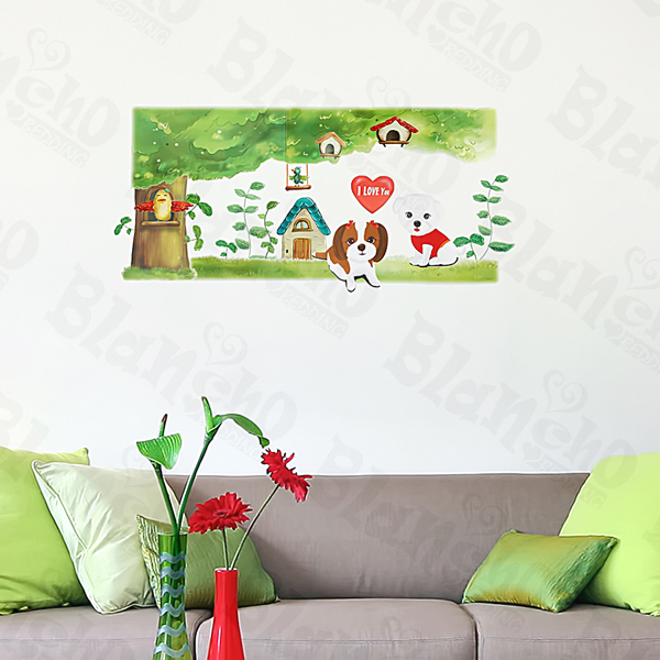 Lovely Dog - Large Wall Decals Stickers Appliques Home Decor