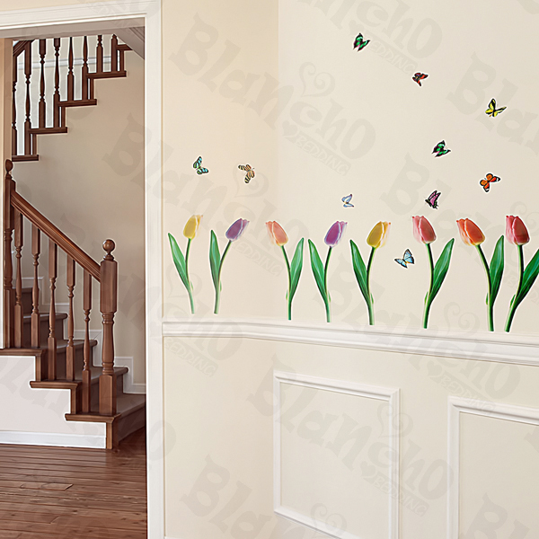 Flying Butterflies-3 - Wall Decals Stickers Appliques Home Decor