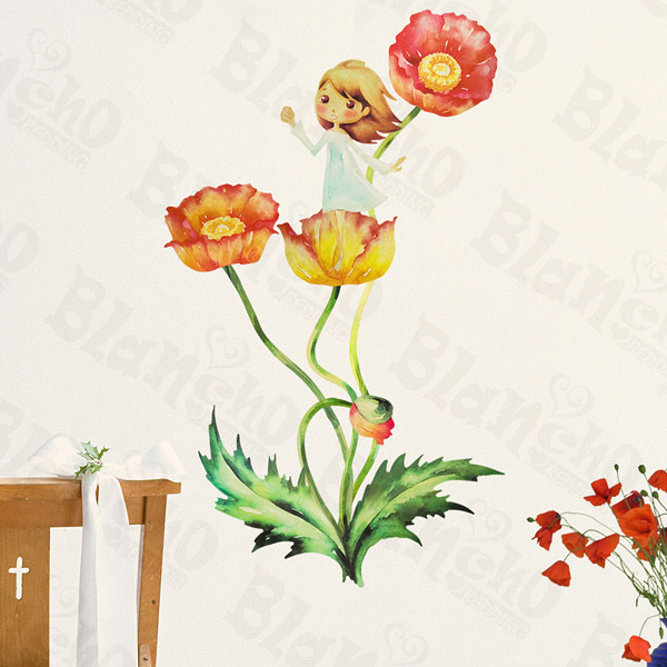 Delightful Flowers - Wall Decals Stickers Appliques Home Decor