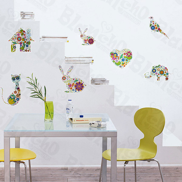 Colorful Figure - Wall Decals Stickers Appliques Home Decor